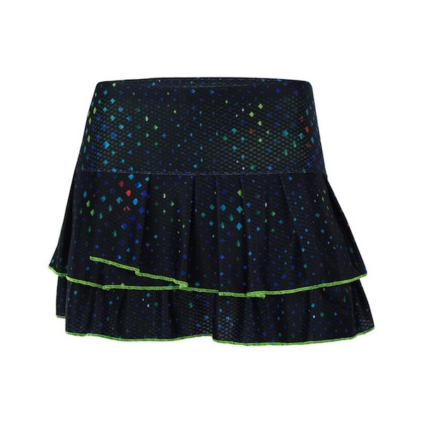 Lucky In Love Technicolor Cosmic Pleat Tier Skirt