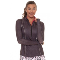 Lucky in Love Fast Lane 1/4 Zip Tennis Top