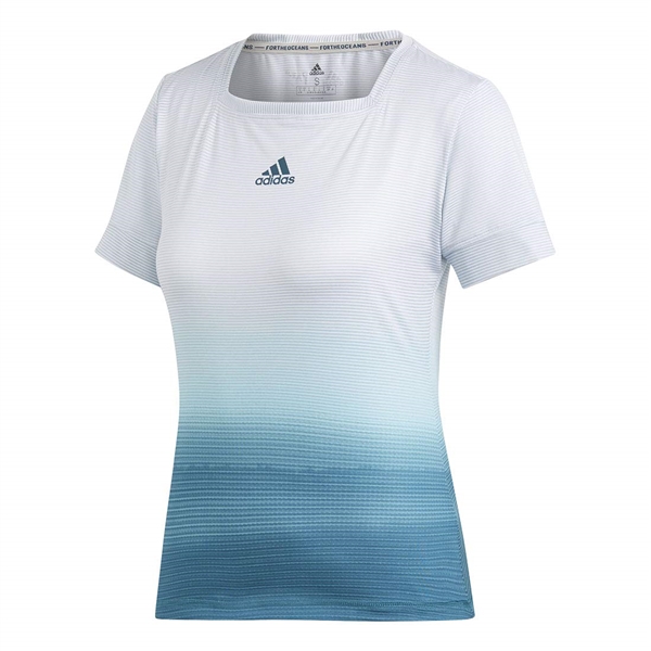 adidas Parley Tee, White/Blue Spirit, 
DP0270