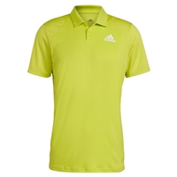 GH7218 Adidas Men's Club Tennis Polo Acid Yellow and White