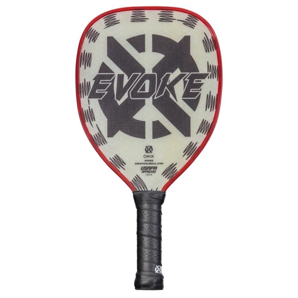 KZ1111-BLK Onix Composite Evoke Tear Drop Pickleball Paddle with Tear Drop Shape, Polypropylene Core, and Fiberglass Faceâ€¦