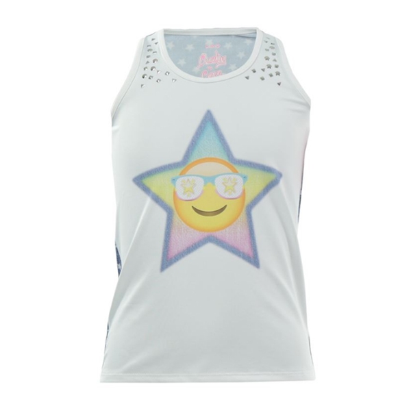 Lucky in Love Girls Starry Eyed Tennis Tank