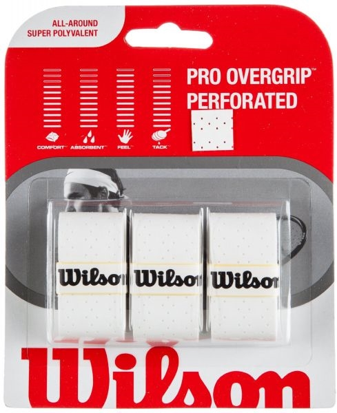WRZ475400WH Pro Overgrip Perforated - 3 PK