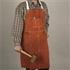 Bib Apron, Sueded Leather