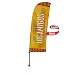 7.5' Value Blade Sail Sign Kit (Single-Sided with Spike Base)