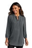 Port Authority Ladies 3/4-Sleeve Textured Crepe Tunic