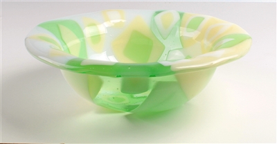 Green and Cream Bowl