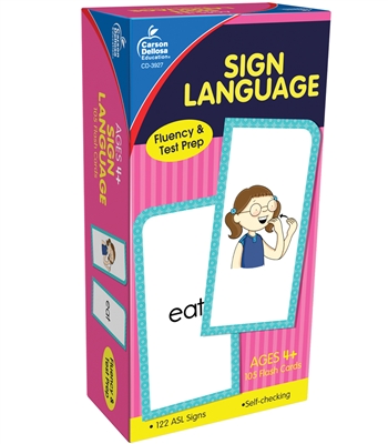 Got-Special KIDS|Carson Delosa Sign Language Flash Cards Grade PK-8