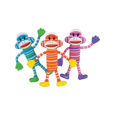 Bendable Sock Monkey 4"