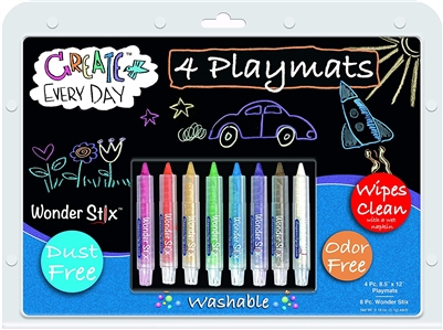 Got Special KIDS|Wonder Stix Placemat Kit Black Board