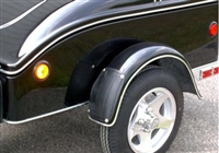 Fender Bra for pull behind motorcycle cargo trailers