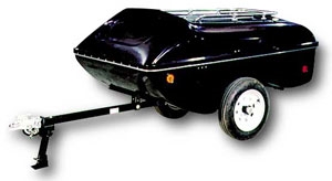 Slipstream motorcycle cargo trailer, Time Out Trailers.