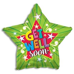 Get Well Soon Star Balloon