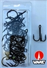 Size 1/0 VMC 9650 Coastal Black Nickel Treble Hook/25 Back