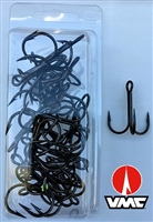 Size 2/0 VMC 9650 Coastal Black Nickel Treble Hook/25 Back