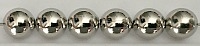 Size 10mm Round Bead/Nickel Plated Hollow Brass/100 Pack