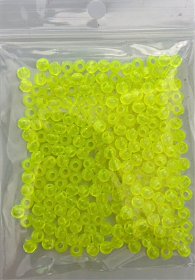 Size 4mm Round Bead/Chartreuse UV/200 Pack