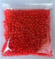 Size 5mm Round Bead/Fluorescent Red/1000 Pack