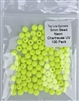 Size 5mm Round Bead/Neon Chartruese UV/100 Pack