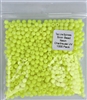 Size 5mm Round Bead/Neon Chartruese UV/1000 Pack