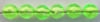 Size 5mm Round Bead/Clear "Guide" Green/100 Pack