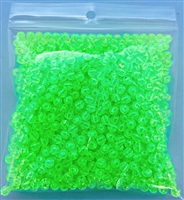 Size 5mm Round Bead/Clear "Guide" Green/1000 Pack