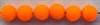 Size 5mm Round Bead/Neon Orange UV/100 Pack