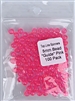 Size 5mm Round Bead/Clear Hot Pink UV/100 Pack