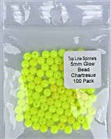 5mm Bead/Glow Chartreuse (Yellow)/100 pack