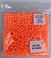 5mm Bead/Glow Orange/1000 pack