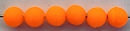 Size 6mm Round Bead/Neon Orange UV/100 Pack