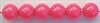 Size 6mm Round Bead/Opaque Neon Pink UV/100 Pack