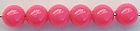Size 6mm Round Bead/Opaque Neon Pink UV/100 Pack