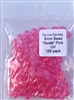 Size 6mm Round Bead/Clear Hot Pink UV/100 Pack