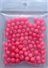 Size 6mm Round Bead/Glow Pink/100 Pack