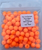 Size 8mm Round Bead/Solid Neon Orange UV/100 pack