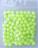 Size 8mm Round Bead/Glow Bead--Chartreuse/100 pack