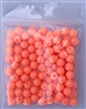 Size 8mm Round Bead/Glow Bead--Orange/100 pack