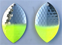 Size 7 FB Series Blade/Hex Silver w/Chartruese Tip on Both Sides/2 Pack
