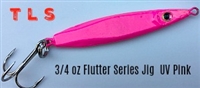 3/4 Ounce Flutter Series Jig/UV Pink/1 per pack