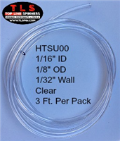 Tubing--1/8" O.D. Special Use/Clear/3 Feet Per Pack