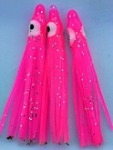 1.5" Squid Body/Hot Pink UV w/Silver Flake/5 Pack