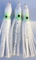 2" Squid Body/White UV /6 Pack