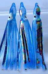 2.5" Squid Body/Light Blue UV w/Laser/6 Pack