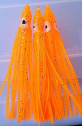 2.5" Squid Body/Bright Orange UV/6 Pack