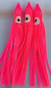 3.5" Squid Body/Hot Pink UV/5 Pack