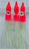 3.5" Squid Body/Glow w/UV Pink Head/5 Pack