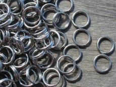 Size 5 Stainless Steel Split Rings/50 Pack