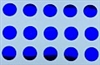 5/32" Round Dot/Dark Blue Chrome/50 Pack