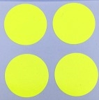 5/8" Round Dot/Chartreuse/30 Pack